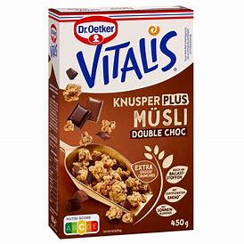 Dr. Oetker Vitalis Knusper Plus Double Chocolate Muesli